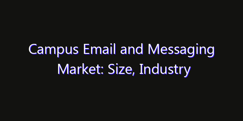 Campus Email and Messaging Market: Size, Industry Growth, Technology Impact & Share