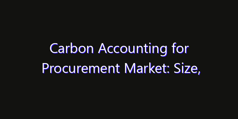 Carbon Accounting for Procurement Market: Size, Opportunities & Strategic Forecast 2026