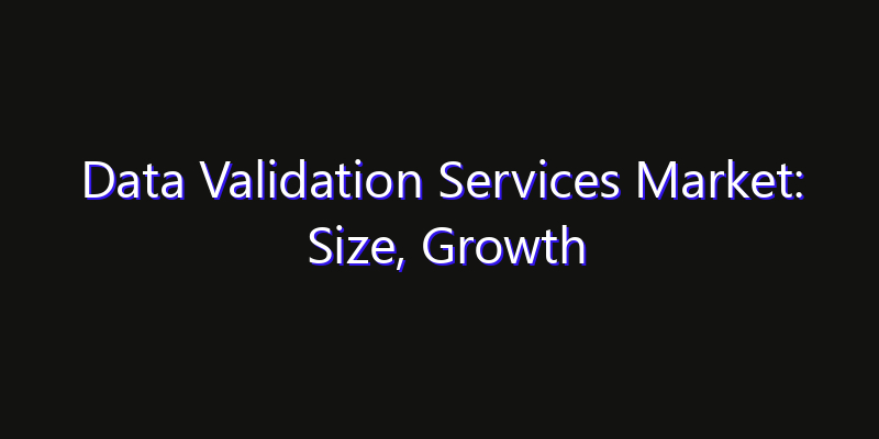 Data Validation Services Market: Size, Growth Forecasts & Key Players Strategy Report 2026
