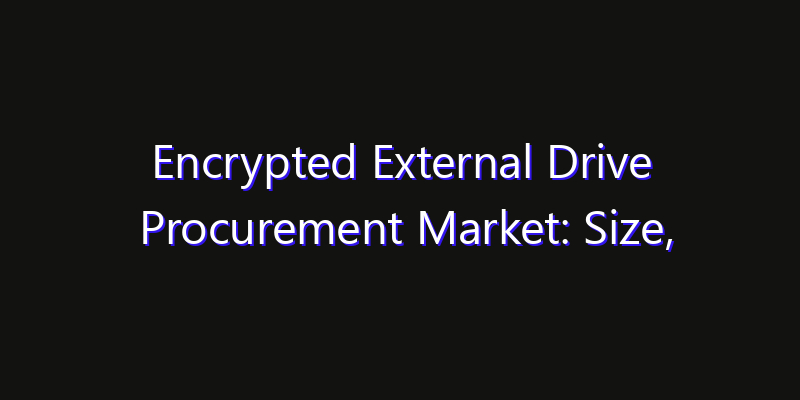 Encrypted External Drive Procurement Market: Size, Industry Growth, Technology Impact & Share