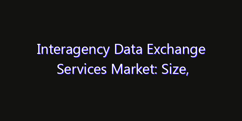 Interagency Data Exchange Services Market: Size, Opportunities, Innovation Impact & Strategy 2026