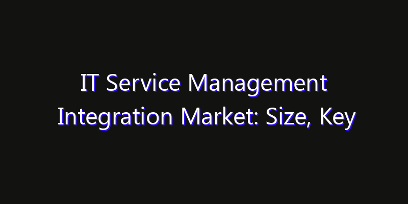 IT Service Management Integration Market: Size, Key Players, Technology Trends & Forecast 2026–2033