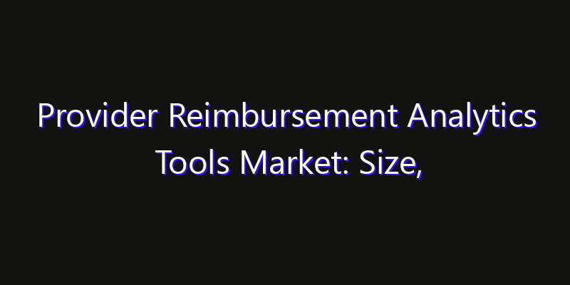 Provider Reimbursement Analytics Tools Market: Size, Regional Insights, Share & Growth Forecast 2026