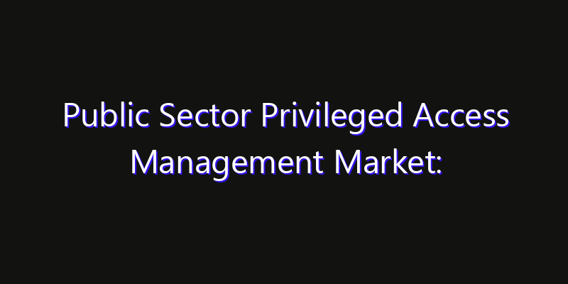 Public Sector Privileged Access Management Market: Size, Share Analysis, Technology Trends & CAGR 2026–2033