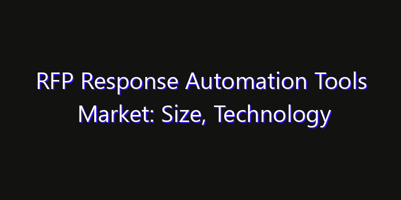 RFP Response Automation Tools Market: Size, Technology Innovation & Market: Outlook 2026