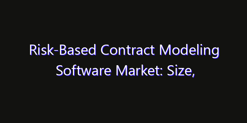 Risk-Based Contract Modeling Software Market: Size, Smart Automation, Innovation Trends & CAGR 2026