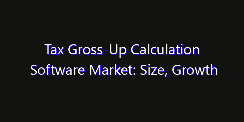 Tax Gross-Up Calculation Software Market: Size, Growth Drivers, Opportunities & Forecast 2026–2033